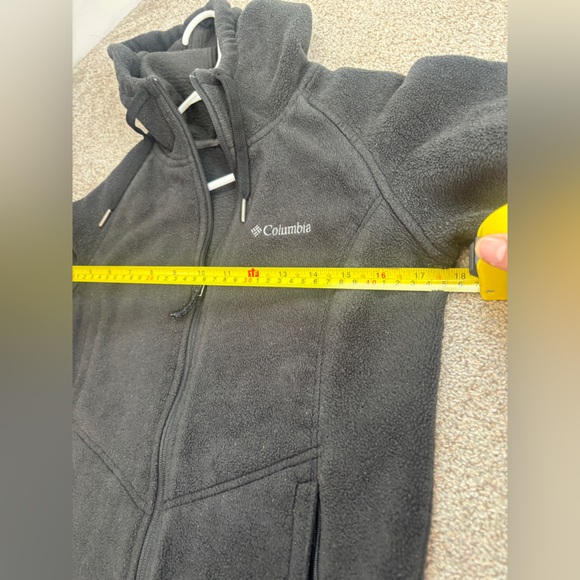 Columbia zip up polar fleece jacket with hood fleece women’s medium - Picture 10 of 10